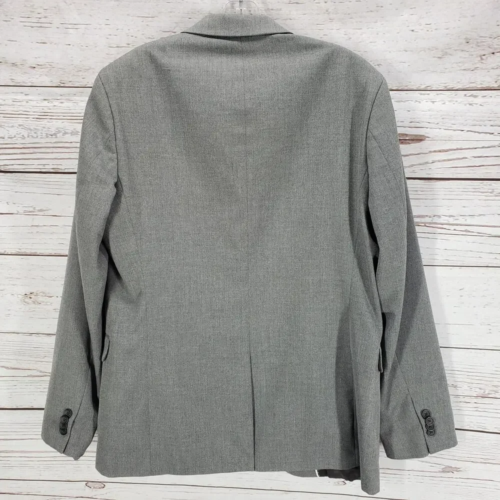 Banana Republic Gray Herringbone Standard Fit Sportscoat Blazer Jacket 40R